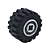 LEGO® Roda Completa Black Light Bluish Gray NOVO Original | PB00199 - Imagem 1