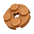 LEGO® Plate Redonda 2 x 2 com Furo Medium Nougat NOVO Original | PB00209 - Imagem 1