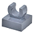 LEGO® Tile 1 x 1 com Clip Dark Bluish Gray NOVO Original | PB00220 - Imagem 1