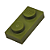 LEGO® Plate 1 x 2 Olive Green NOVO Original | PB00231 - Imagem 1