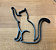 Escultura Minimalista de Cachorro e Gato Enfeite Estatueta Decorativo Pet - Imagem 2