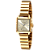 Relogio Mondaine Feminino 32218lpmvde1 Quadrado Dourado - Imagem 1