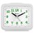 RELÓGIO DESPERTADOR HERWEG QUARTZ 2588-021 BRANCO - Imagem 1