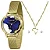 Relógio Lince LRG4868L34 K0LM Brasil Verde Dourado 34mm - Imagem 1