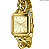 Relógio Lince Feminino Dourado Quadrado Resistência Água 50m Lqg4825l30 - Imagem 1