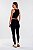 Top Cropped Regata Poliamida Canelada Preto MC Fitness - Imagem 6