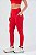 Legging com Bolso Lateral e Recortes Poliamida Vermelho Rubro MC Fitness - Imagem 2