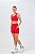 Bermuda com Bolso Lateral e Recortes Poliamida Vermelho Rubro MC Fitness - Imagem 1