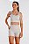 Bermuda Runner com Porta-Chave Poliamida Bege Tapioca MC Fitness - Imagem 1