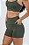Bermuda Runner com Porta-Chave Poliamida Verde Pesto MC Fitness - Imagem 2
