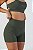 Bermuda Runner com Porta-Chave Poliamida Verde Pesto MC Fitness - Imagem 4