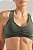 Top Franzido com Bojo Poliamida Verde Pesto MC Fitness - Imagem 2
