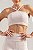 Top com Bojo Canelado Style Waves Bege Tapioca MC Fitness - Imagem 2