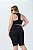 Top Franzido com Bojo Poliamida Plus Size Preto MC Fitness - Imagem 3