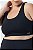 Top Compressão com Bojo Poliamida Plus Size Preto MC Fitness - Imagem 2