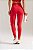 Legging Cintura Fina Poliamida Vermelho Rubro MC Fitness - Imagem 5