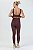 Legging Push Up Bicolor com Listra Poliamida Marrom Café MC Fitness - Imagem 4