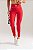 Legging Push Up Bicolor com Listra Poliamida Vermelho Rubro MC Fitness - Imagem 2