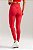 Legging Push Up Bicolor com Listra Poliamida Vermelho Rubro MC Fitness - Imagem 5