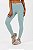 Legging Bicolor sem Gancho Poliamida Verde Teus MC Fitness - Imagem 2