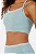 Legging Bicolor sem Gancho Poliamida Verde Teus MC Fitness - Imagem 3