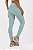 Legging Bicolor sem Gancho Poliamida Verde Teus MC Fitness - Imagem 5