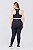 Legging Cintura Alta Poliamida Plus Size Preto MC Fitness - Imagem 3