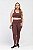 Legging Cintura Alta Poliamida Plus Size Marrom Café MC Fitness - Imagem 1