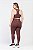 Legging Cintura Alta Poliamida Plus Size Marrom Café MC Fitness - Imagem 3