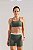 Bermuda Bicolor com Listra Poliamida Verde Pesto MC Fitness - Imagem 1