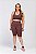 Bermuda Ciclista Poliamida Plus Size Marrom Café MC Fitness - Imagem 1