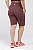 Bermuda Ciclista Poliamida Plus Size Marrom Café MC Fitness - Imagem 4
