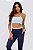 Legging com Bolso e Listra Poliamida Azul Marinho MC Fitness - Imagem 3