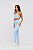 Legging Push Up com Bolso Poliamida Azul Frozen MC Fitness - Imagem 1