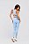 Legging Push Up com Bolso Poliamida Azul Frozen MC Fitness - Imagem 3