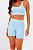 Bermuda Push Up com Bolso Poliamida Azul Frozen MC Fitness - Imagem 2