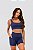 Bermuda Runner com Porta-Chave Poliamida Azul Marinho MC Fitness - Imagem 1