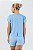 Blusa Cropped Furadinho Dry Azul Frozen MC Fitness - Imagem 3