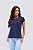 Blusa Baby Tee Microfibra Azul Marinho MC Fitness - Imagem 1