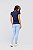 Blusa Baby Tee Microfibra Azul Marinho MC Fitness - Imagem 5
