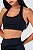 Top Frente Única com Bojo Poliamida Preto MC Fitness - Imagem 2