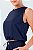 Regata Cropped com Regulagem Ice Touch Marinho MC Fitness - Imagem 2