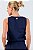 Regata Cropped com Regulagem Ice Touch Marinho MC Fitness - Imagem 4