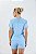 Blusa com Recortes Microfibra e Furadinho Dry Azul Frozen MC Fitness - Imagem 3