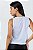 Regata Cropped Furadinho Dry Branco MC Fitness - Imagem 3