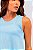 Regata Cropped Furadinho Dry Azul Frozen MC Fitness - Imagem 2