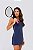 Vestido Bicolor Match Point Microfibra Azul Marinho MC Fitness - Imagem 2
