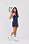 Vestido Bicolor Match Point Microfibra Azul Marinho MC Fitness - Imagem 3