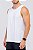 Regata Masculina com Recorte Microfibra e Furadinho Dry Branco MC Fitness - Imagem 2