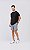 Bermuda Masculina Listrada com Bolso Malha Urban Preto MC Fitness - Imagem 1